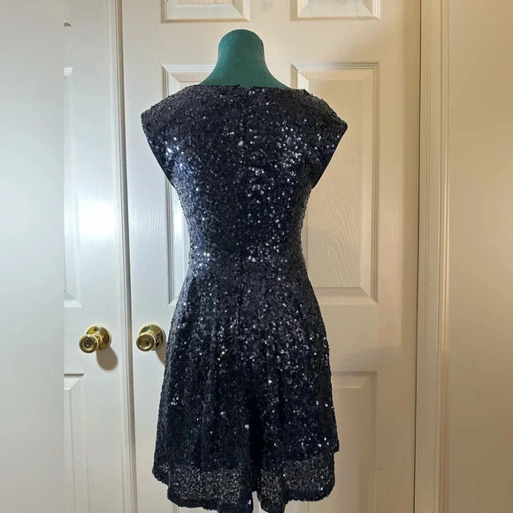 Vintage Y2K Forever 21 Blue Sequin Dress - Picture 5 of 12